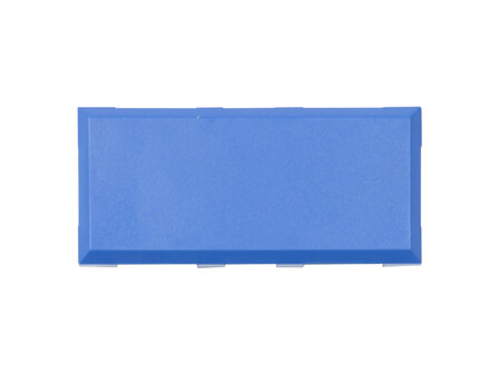 Brick&#039;R&#039;Knowledge Plastic bowl 2x1 blue upper and bottom, pack of 10