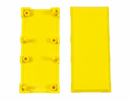 Brick&#039;R&#039;Knowledge Plastic bowl 1x1 yellow upper and bottom, pack of 10