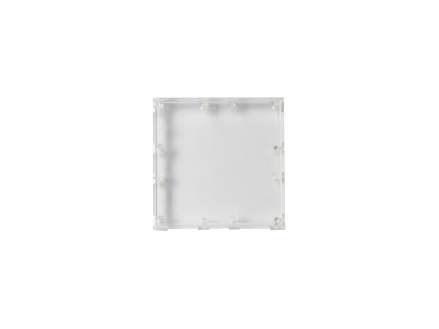 Brick'R'Knowledge Plastic bowl 2x2 transparent upper and bottom, pack of 10