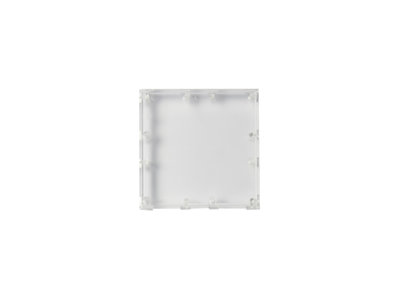 Brick'R'Knowledge Plastic bowl 2x2 transparent upper and bottom, pack of 10