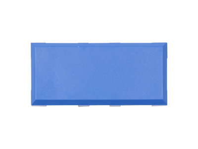 Brick'R'Knowledge Plastic bowl 2x1 blue upper and bottom, pack of 10