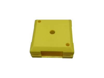 Brick'R'Knowledge Plastic bowl 1x1 yellow upper and bottom, pack of 10